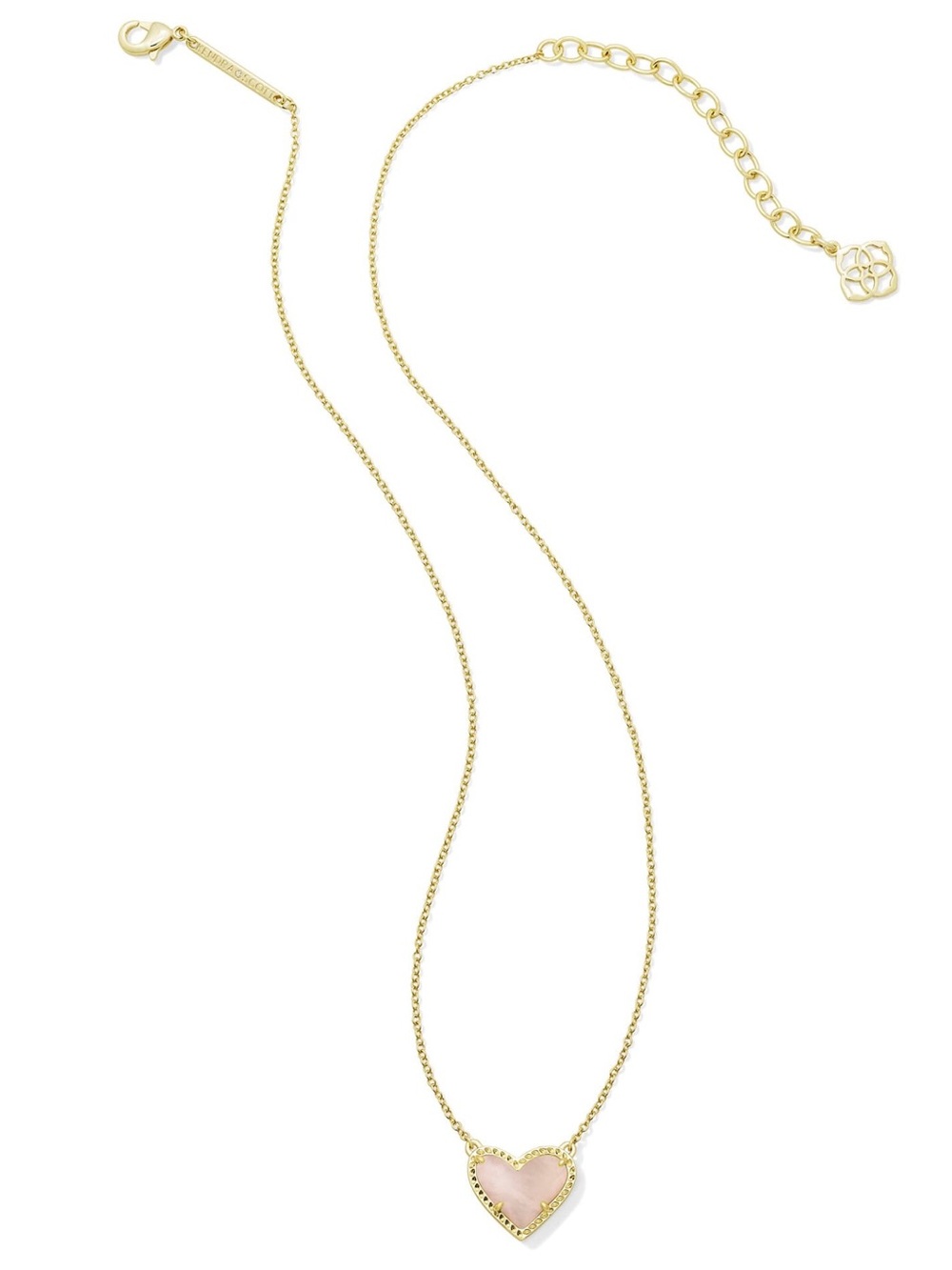 KENDRA SCOTT 
Ari Heart Rose Quartz Necklace - Picture 2 of 2